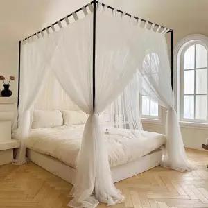 사각 모기장 캐노피 프레임 방충망 텐트 커튼