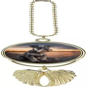 선셋의 미니어처 슈나우저 재미있는 자동차 걸이 장식품 리어 뷰 미러 펜던트 인테리어 액세서리 장식