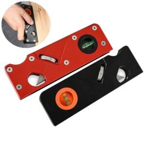 버블 레벨이 있는 1피스 목공용 대패 목재 트리밍 및 모서리 가공용 수동