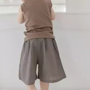 맘스메이드 예루예나아동 반바지 면 요루 와이드 루즈