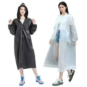 두꺼운 코트형 우비 성인용 휴대용 경량 레인코트 롱우비 장마