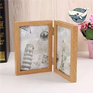 우아한 목재 접이식 액자 사진 프레임 다용도