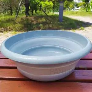 [콩심팥심]접이식 세수대야 25cm 캠핑용 물바가지 욕실 바스켓 폴딩 대야