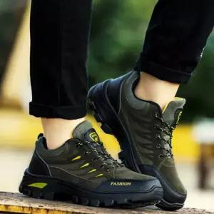 30대 40대 중년 남성 아웃 도어 운동화 다용도 신발 카키 250mm