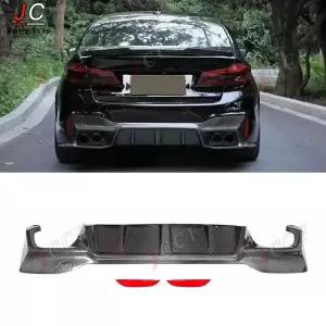 BMW 5 시리즈 M5 F90 G30 G38 카본 백 립 범퍼 디퓨저 3D 스타일 리어 스