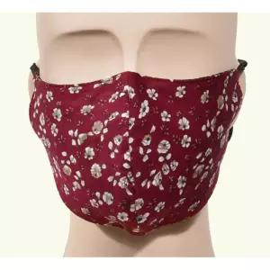 플라워 끈조절 면마스크 얼굴가리개 4개 먼지차단 침튐방지 골프 청소