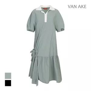 [반에이크] 카라배색 언발 원피스_VB45OPMD02Z