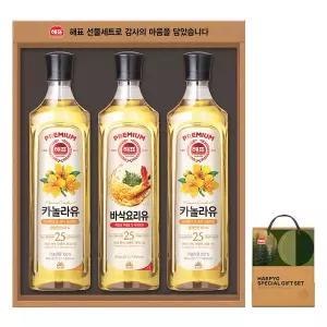 (1+1) 해표 고급유 10호 선물세트 + 쇼핑백, 1세트 2Set