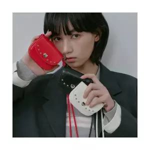 [LAP] HEART LEATHER CROSS BAG AS7AB243 944649