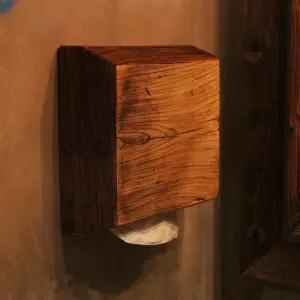 원목 핸드타올케이스 티슈상자 벽걸이형 페이퍼타올 디스펜서 티슈