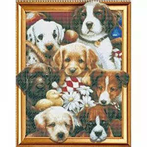 TBZ 강아지 친구들 (캔버스) 보석십자수 40x50 비즈아트