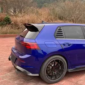 폭스바겐 골프 8 카본 파이버 테일핀 탑윙 바디 키트 GTI 레이싱 스타일 테일게이트 스포