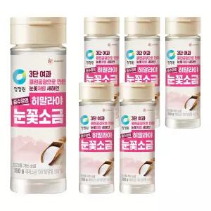 (1+1) 청정원 히말라야 눈꽃소금, 6개, 160g  2Set