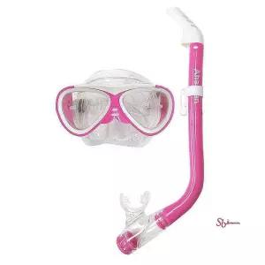 아라칸 핑크 호흡기 스노쿨세트 물안경 주니어 물놀이klm866