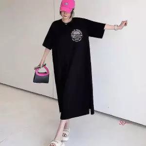 프린팅 홈웨어 반팔 여름 롱원피스 루즈핏fgh342