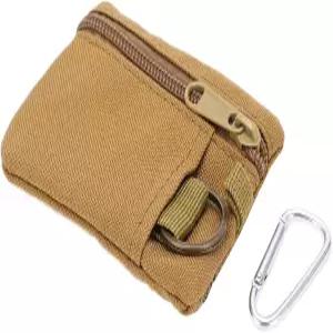 차즈쿨 미니 사이즈 EDC 유틸리티 파우치 가방 카라비너 포함 몰 포켓 정리함 자전거 캠핑용 지갑