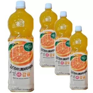 웅진 자연은 달콤 감귤주스 페트병 1.5L 4개