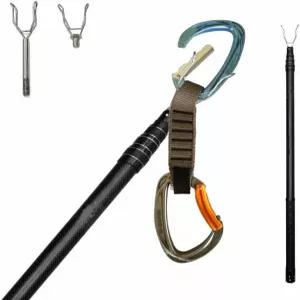 트라이베이스 스틱 클립 업 락 퀵드로우 카라비너 클라이밍 액세서리 리처 툴 경량 확장형 122인치 스포츠