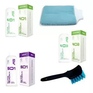 [셀러에이드]AG 타이어와 휠세정 관리패키지(AG 401+403+501+타이어브러쉬+워시미트)