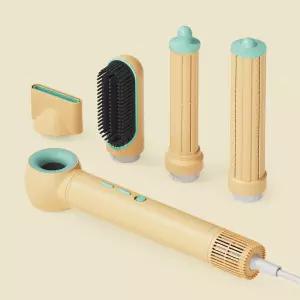 무아스 2WAY 에어롤 프로 5 in 1 헤어 스타일러 드라이기 (전용 파우치 포함)