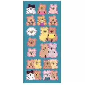 투명 씰스티커 캐릭터 디자인 스티커 세트 팬시 아트 용품