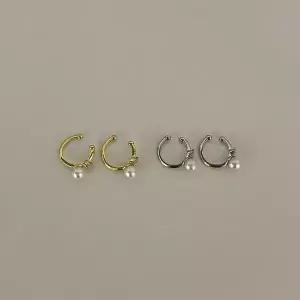 미니 이어커프 귀찌 귀걸이 펄 악세사리 2개 세트