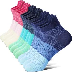 남녀용 펨페 발목 압박 양말 비행 여행 간호사 임신을 위한 6켤레 로우컷 러닝 운동