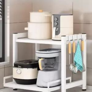 밥솥 레일 전자레인지 렌지대 진열대 스텐 밥솥장 미니 선반