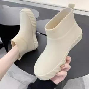 [다잇템] 여성 워터프루프 소프트 오는 비 날 장화 발목 짧은 일상용 장화