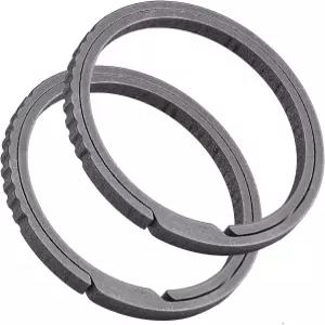 티수르 티타늄 키링 헤비 듀티 카라비너 체인 EDC 스플릿 카독 태그 클립용