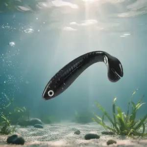 생동감 넘치는 10cm 미꾸라지 웜 5p세트 싱킹 루어 낚시 채비