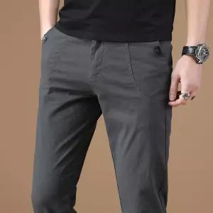 팬츠 캐주얼 여름 남자배기바지 반 슬림핏 스판 쿨링 순면 ible2