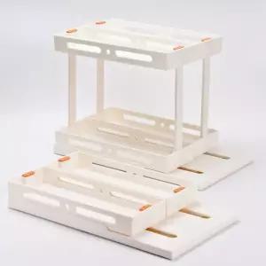 [콩심팥심]TBZ 수납 슬라이딩조미료 선반 싱크대 레일 수납장 정리대