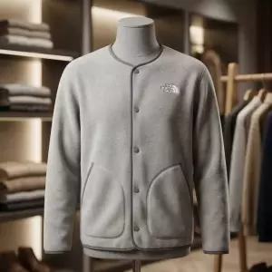 노스페이스 NJ4FR60A 남성 알바노 플리스 EX 가디건 LIGHT GRAY L7K3