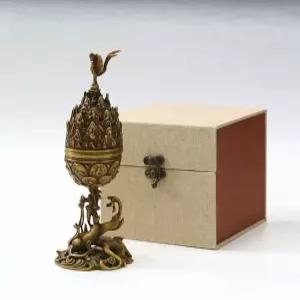 금동 대향로 향로 고급 동도금 백제 조각 선물 침향