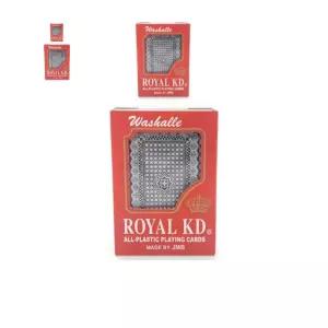 부드럽고 손에 붙는 플라스틱 트럼프 카드 2개입