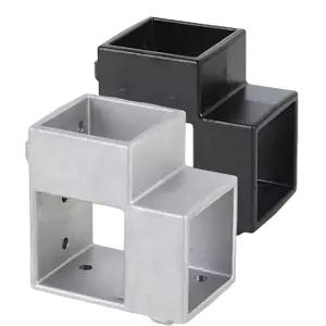 농막제작 L형 50mm 각파이프 조인트 4개입 수도관 연결부속 철재프레임