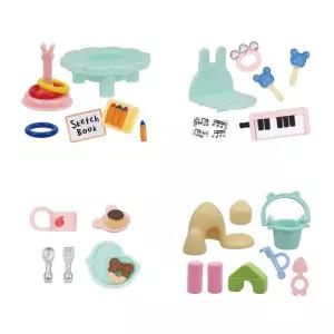 [이앤오]확정가챠 캡슐뽑기 실바니안 숲속 두근두근 유치원 4종 세트 피규어