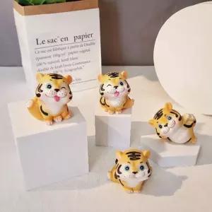 귀여운 호랑이 액막이 피규어 스테츄 미니 키덜트 6x5cm