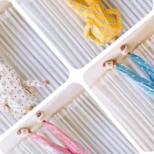 [지삼안전] 파자마 여성 긴팔 잠옷 주니어 도형 흰둥이 실내복 얇은 스판 원단 (단품)