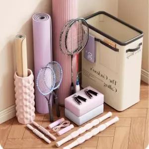 홈트 매트 수납함 리빙 박스 다용도 운동 장비 정리 보관함