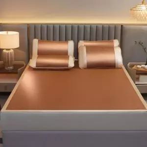 (색상1 퀸(패드1 베개커버2))여름 이불 쿨링 시트 냉감 패드 쿨매트 침대 매트 Q