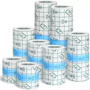 시퍼트 8롤 타투 애프터케어 붕대 방수 투명 신축성 접착 필름 드레싱 테이프 클리어 랩 수영 샤워용 2 3 4