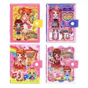 [셀러에이드]아바타 스티커북다이어리 4종 옷입히기 놀이 캐릭터 코디 추억의