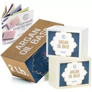 프라임 크리에이션 비누 베이스 만들기 용품 녹이고 붓기 DIY 제작 보습 글리세린 2파운드 무향 - 아르간