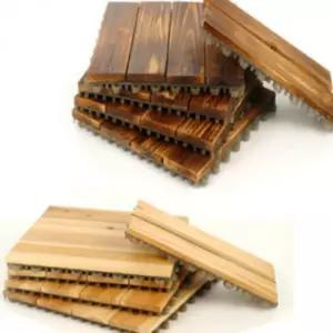 편백나무 조립식 타일 바닥재 DIY 베란다 데크 12P