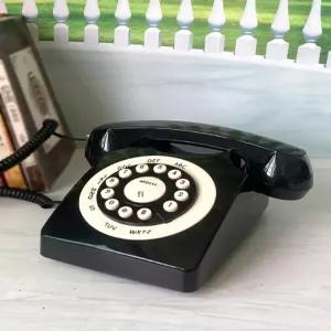빈티지 전화기 레트로 다이얼 옛날 복고 카페 감성 소품 유선 가정용 앤틱