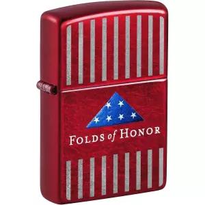 지포 라이터 캔디 애플 레드 핀스트라이프 디자인