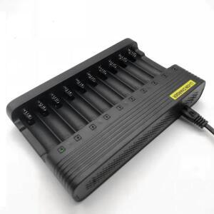 18650 리튬 배터리 충전기 10 슬롯 리튬 이온 충전지용 범용 충전기 26650 16340 18500 10440 18350 17670