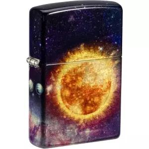 지포 솔라 플레어 디자인 540 텀블드 브라스 포켓 라이터